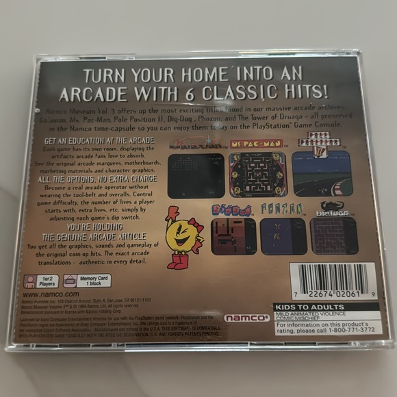 Namco Vol 3 Namcomuseum - Picture 2 of 4